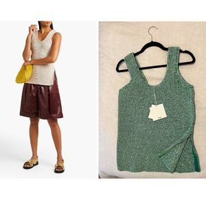 NWT TIBI | Zip-detailed ribbed-knit tank